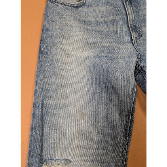 Acne Studios Pop Trash Crop Distressed Jeans Light Wash Size 34 - Picture 7 of 9